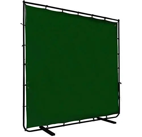 VIZ-PRO Green Vinyl Welding Curtain/Welding Screen With Frame 6' x 6'								...