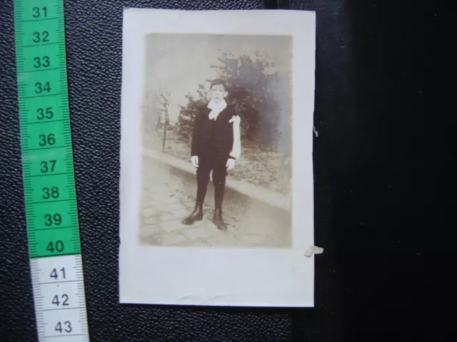 Ancienne PHOTO cdv Enfant Jeune Garcon Communion PHOTOGRAPHIE