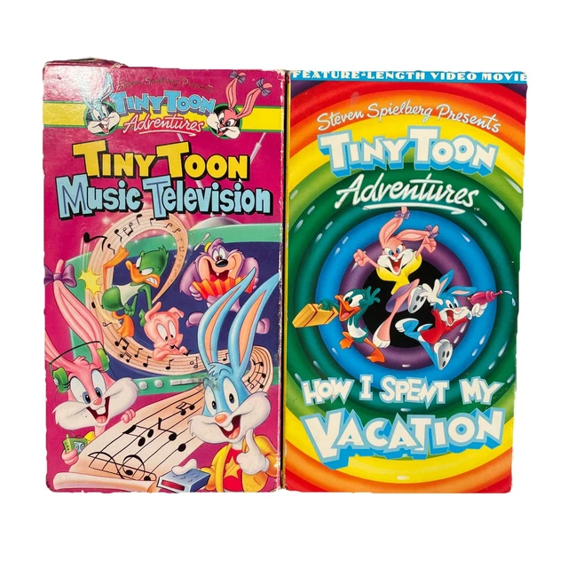 TINY TOONS LOONEY Tunes VHS Tape How I Spent My Vacation & Music ...