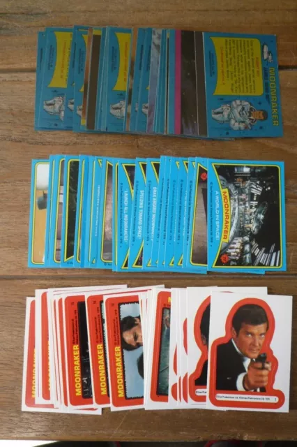 Topps James Bond 007 Moonraker Cards - 1979 Nr Mint! - Pick The Cards You Need!