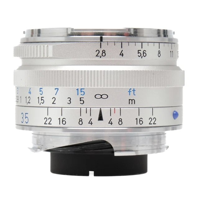 Zeiss 35 mm f2,8 C Biogon ZM en plata