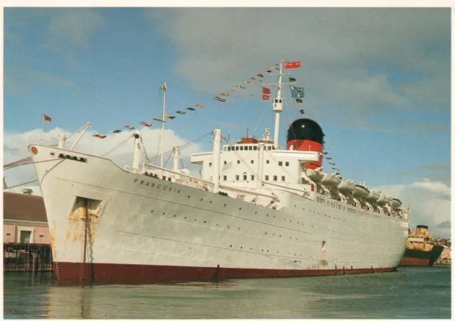 Cunard Line SS FRANCONIA at Bermuda POSTCARD - NEW - NOT Real Photo