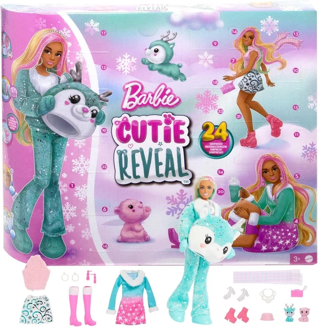 Barbie 2024 – Maison Rose Avec Poupée Et Accessoires – Vaisselle, Chaises, Serviette – Jeu De Rôle Créatif
