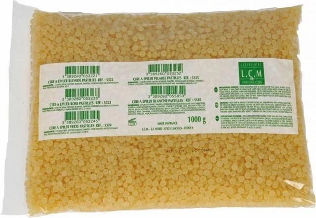 cire épilation perle jaune 1kg "spatule d'épilation perles,bande,huile,cartouche
