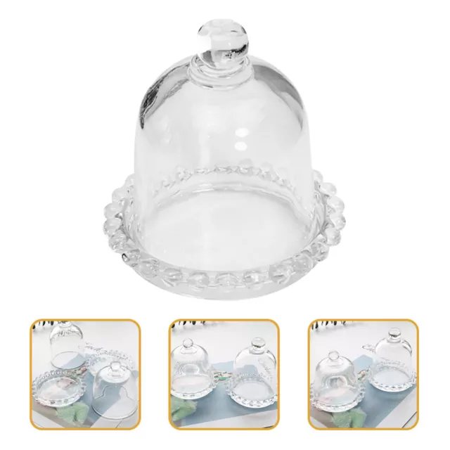 Copertura barattolo protezione campana a cupola per dessert semplice vetro a cupola