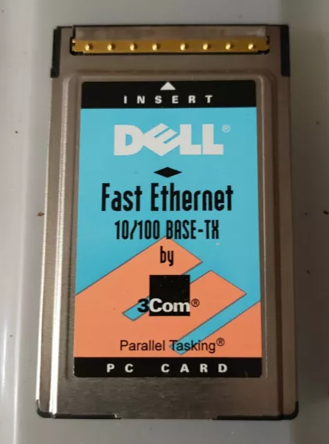 Dell 10/100 PC Card Plus Dongle Ethernet PCMCIA Card