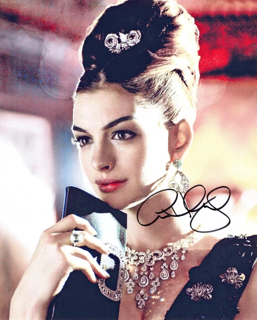 10x8 Photo Personally Autographed by Anne Hathaway & COA