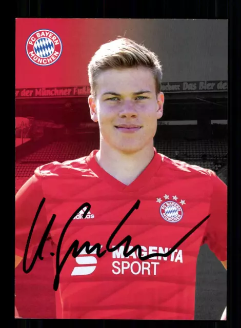 Kilian Senkbeil Autogrammkarte Bayern München Amateure 2019-20 Original Signiert
