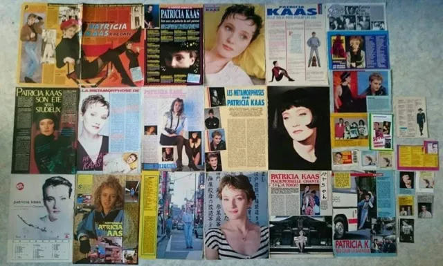 🎄 PATRICIA KAAS 🎄 lot de presse clippings pack collection magazines