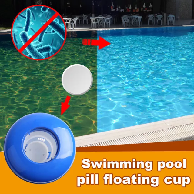 Pool Chlorine Dispenser Floating Swimming Pool Adjustable Large Premium Pool UK 2