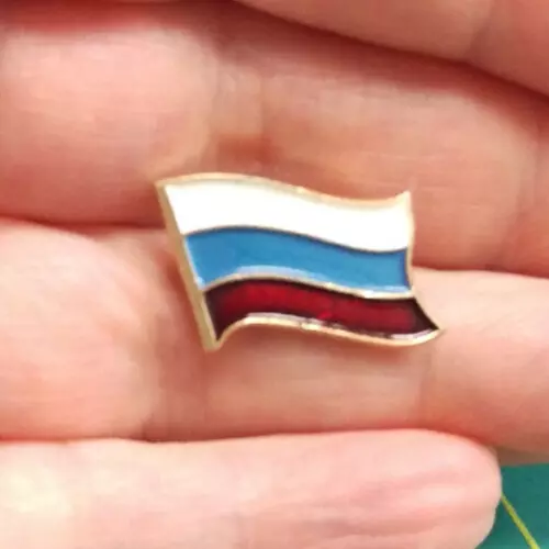 Original colors and proportions of the flag of the Russian Federation Pin  for Sale by Evstigneev