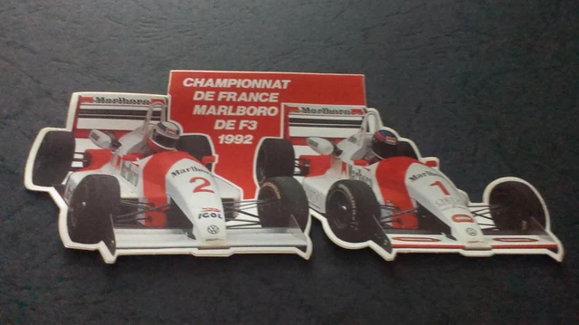 Autocollant Vintage Marlboro F.3 Rouen 1988 - Original
