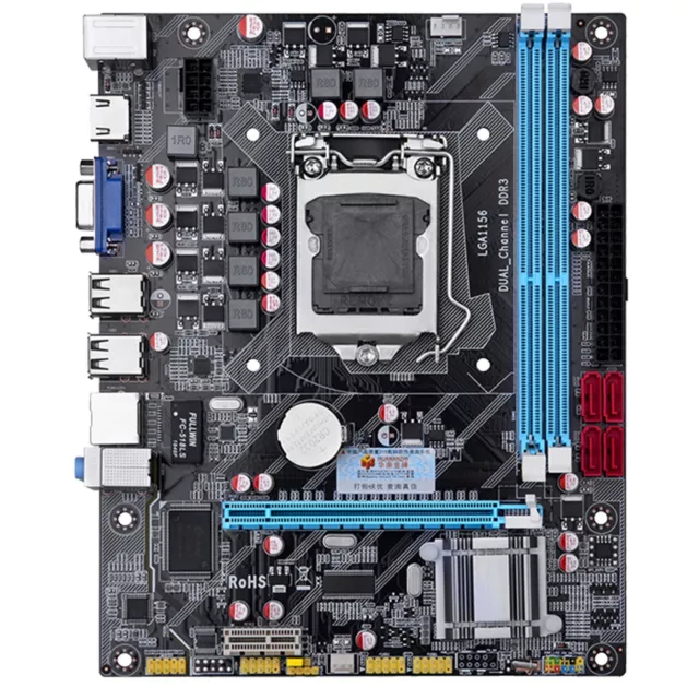 Carte Mère Matx LGA 1156 LGA1156 1ST Gen Intel Micro-Atx 2 X DDR3 Max 16GB