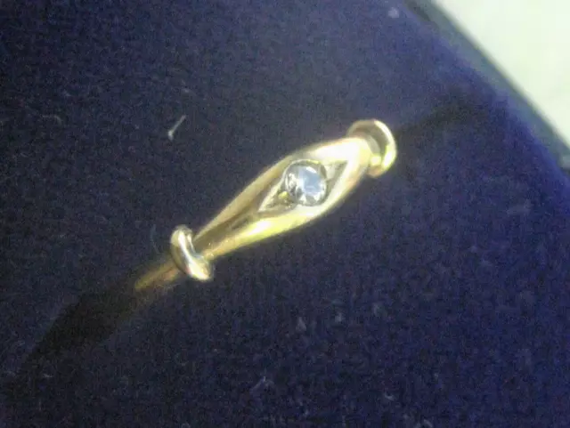 Noble Golden Ring 585 Gold Glossy Solitaire Goldring Similar Brillustrating 17mm