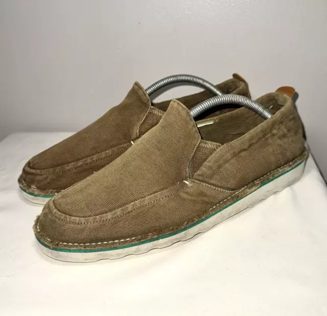 TIMBERLAND EARTHKEEPERS HOOKSET Slip On Loafers Shoes Green Canvas Mens ...
