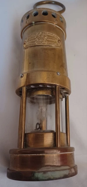 E. Thomas & Williams Aberdare Cambrian Welsh Brass Miners Lamp 14
