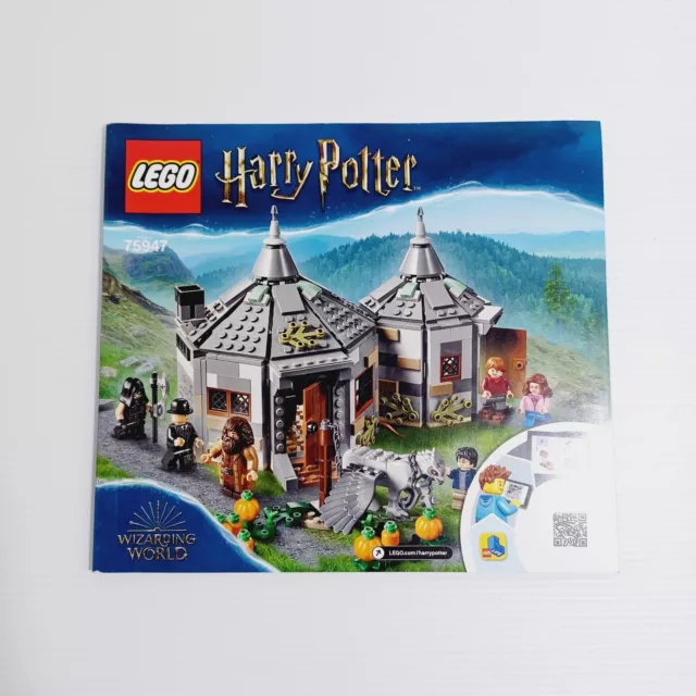 LEGO Harry Potter Hagrid's Hut 75947 - Manual Instruction Book Booklet Only