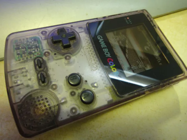 Nintendo Game Boy Color consola Atomic púrpura buen estado CGB-001 probado ok