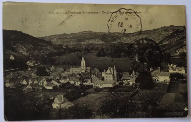 Daglan 24 CPA View Panoramic La Dordogne Picturesque Good Condition 1922