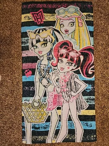 Monster High Beach Towel (Be Monsters) 53" X 26"