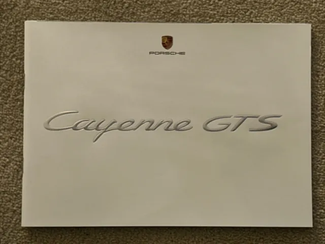 The Porsche Cayenne GTS Range Car Sales Book Brochure 2007