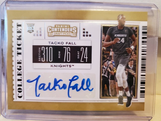 Tacko Fall 2019-20 Panini Contenders Draft 118 Ticket Auto Rookie RC FROM PANINI