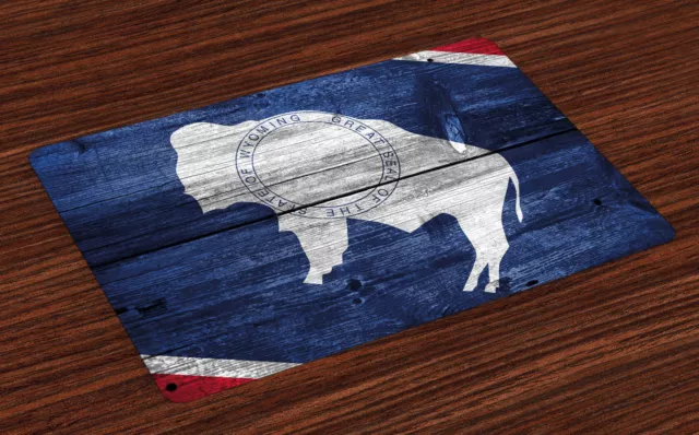 Wyoming Salvamantel Set de 4 Unidades Bandera del estado de la igualdad de Ma...