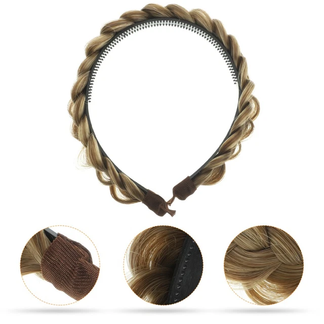 10 Pièces Bandeau Tressé Perruque Tresse Serre-Tête Tressé Bandeau De Cheveux Tressé Pinces À