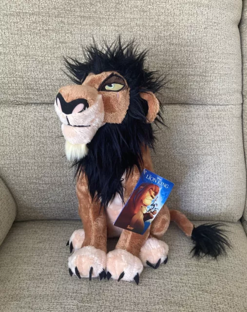 Disney Store Lion King Scar Plush Soft Toy With Tag