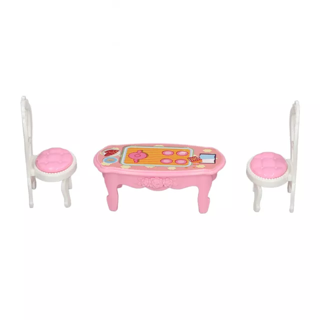 Dollhouse Kitchen Toys Rounded Edges Safe Dollhouse Kitchen Furniture Set For