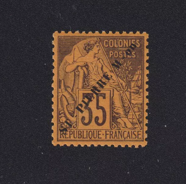 Timbre Saint-Pierre et Miquelon colonie, N° 27, 35 c Alphée Dubois gomme luxe 01