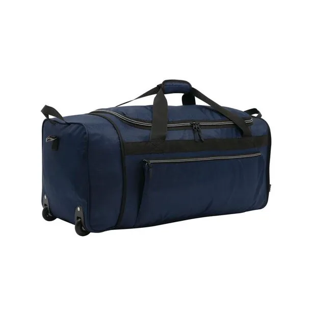 28" Rolling Collapsible Wheeled Travel Duffel Bag, RANDOM BLUE
