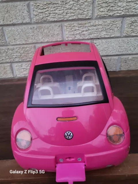 BARBIE VW Volkswagon Beetle Bug PINK Car 2000 Mattel