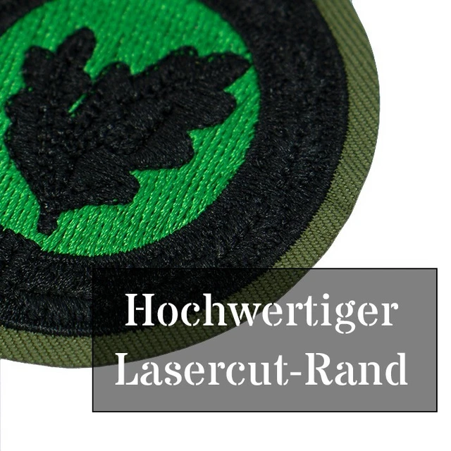 Café Viereck Bundeswehr Aufnäher EGB Einzelkämpfer – 5,7x6,3 Cm, Gestickt, Klettbar, Made In Germany