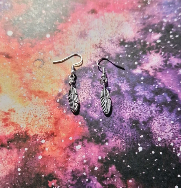 Silver Feather Earrings