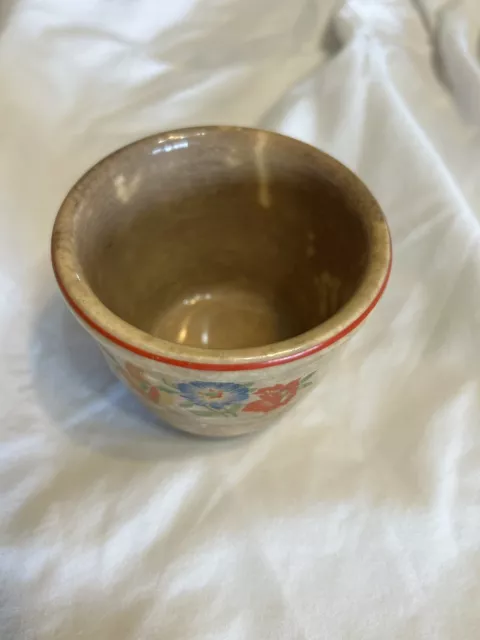 Vintage 1940's Universal Potteries Cambridge GARDEN GLORY Custard/Baking Bowl 2