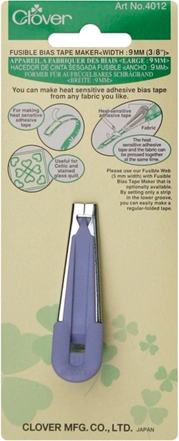 Clover Fusible Bias Tape Maker-3/8" - 3 Pack