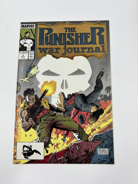 THE PUNISHER: WAR JOURNAL #4 - Jim Lee - Marvel Comics 1989 - High Grade