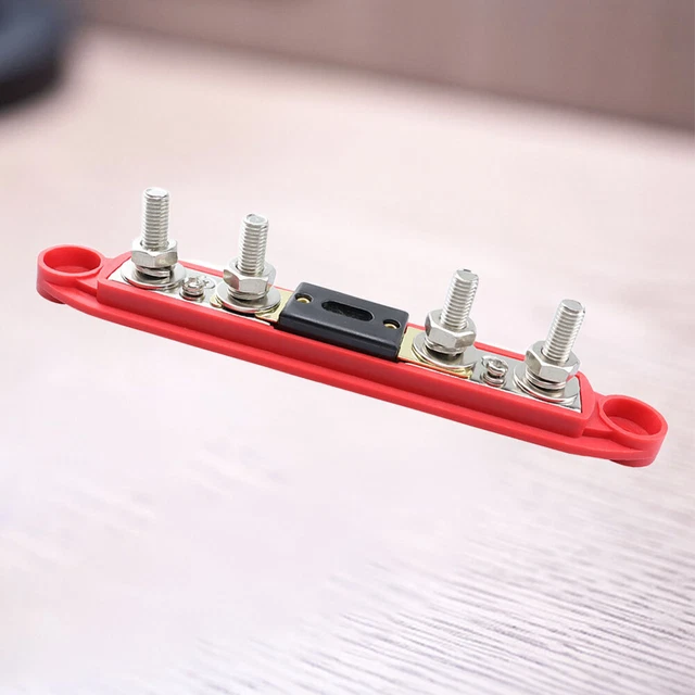 4 STUD BUS Bar Board 48V M6/M8 Busbar Power Case with Cover RV Parts ...