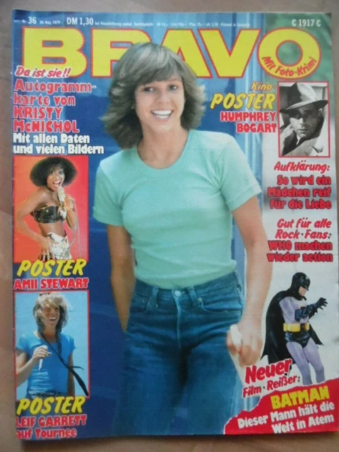 BRAVO 36 - 1979 (1) Kirsty McNichol Leif Garrett Amii Stewart WHO Udo Lindenberg