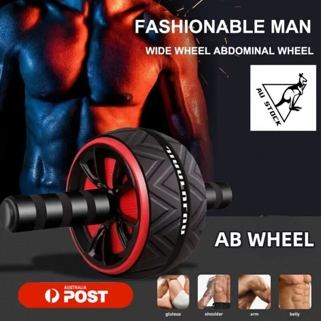 AB Abdominal Roller Wheel  Workout Exercise Wheel Gym Fitness Waist Core Home AU