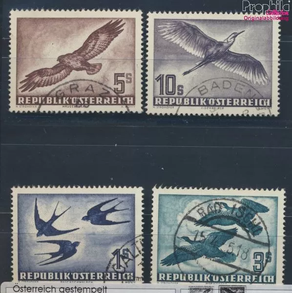 Austria 984-987 fine used / cancelled 1953 Airmail Birds (8717371