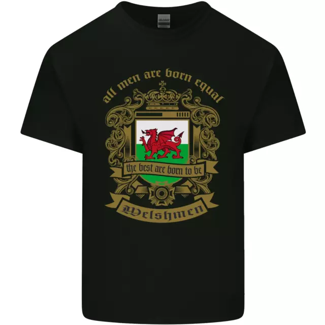 All Men Are Born Equal Welshmen Wales Welsh Mens Cotton T-Shirt Tee Top