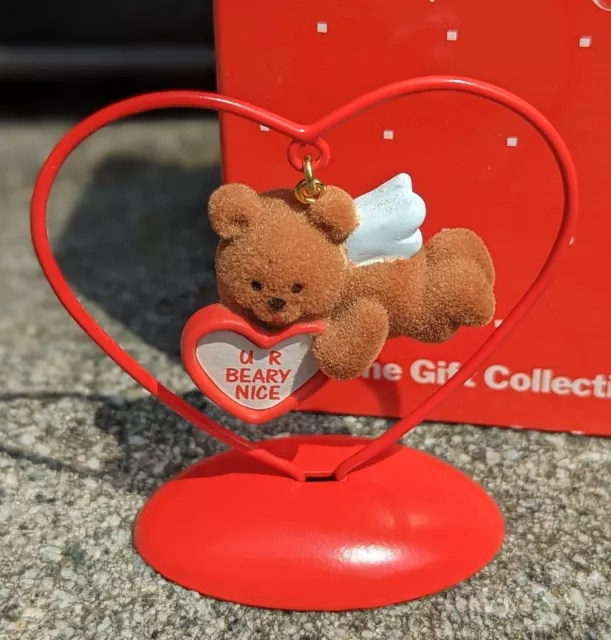 NIB Avon Gift Collection Love Notes Valentine Ornament Bear VINTAGE