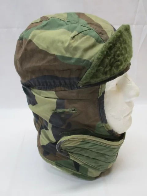 Usgi Military Woodland Helmet Liner Cold Weather Pile Cap Insulated Hat Bdu Hood