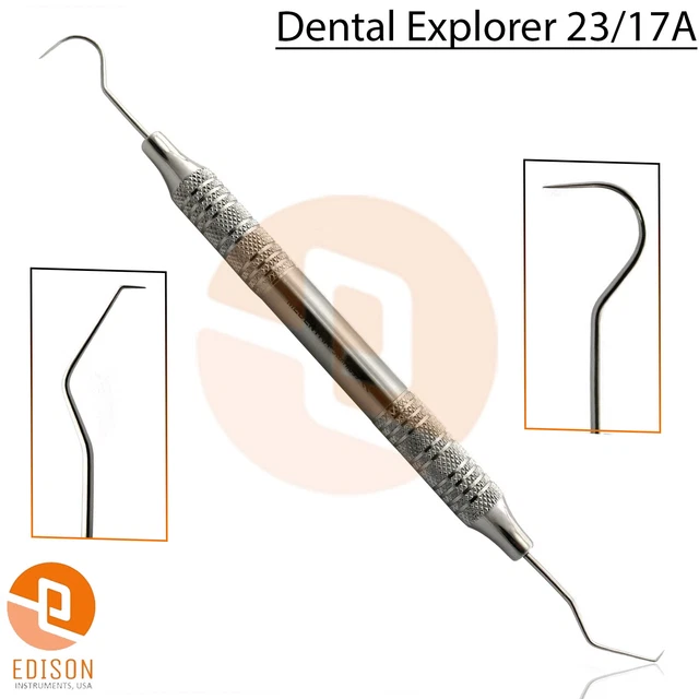 thumbnail image 2 of Medentra Dental Explorer 23/17A & Periodontal Probe Set – Endo Scraper, Stainless Steel, CE 2 of 2