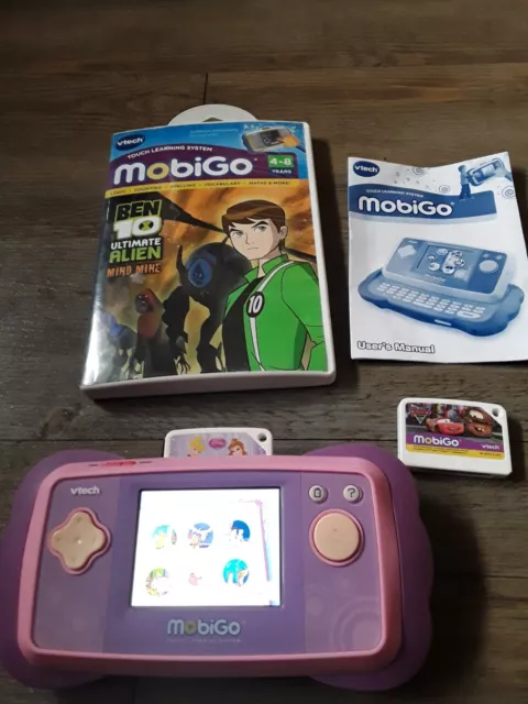 VTECH MOBIGO PINK Edition Handheld Learning System With 3x Games