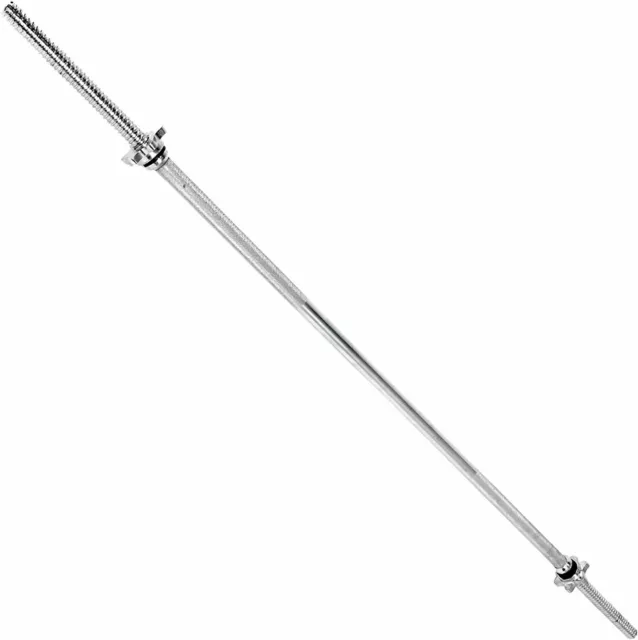 CAP 6ft /72in Barbell Straight Standard Weight Lifting Threaded Ends ~SOLID BAR~