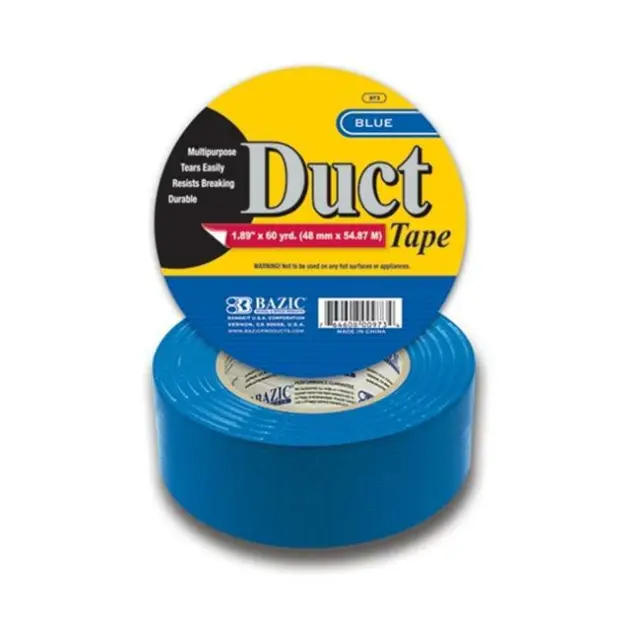 BAZIC 973 1.88  X 60 Yards Blue Duct Tape Pack of 12