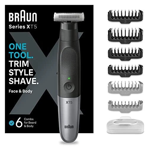 Braun Series X Barttrimmer/ Bodygroomer / Elektrorasierer Herren / Haarschneidem